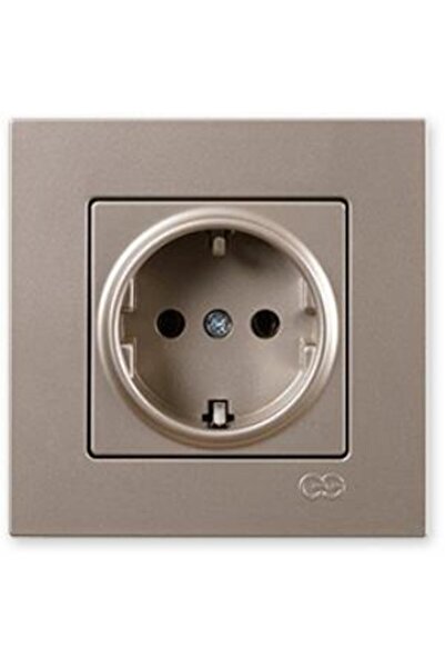 Günsan Eqona Topraklı Priz, M.Bej