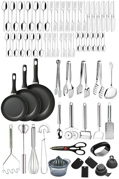 Mirilliahome 97 Piece Economical Spoon Knife Set