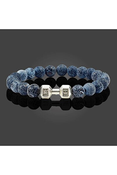 Padore Accessory Erkek - Dumbell Detaylı | Elegant Şık Tasarım Doğal Taş Bileklik | Handmade