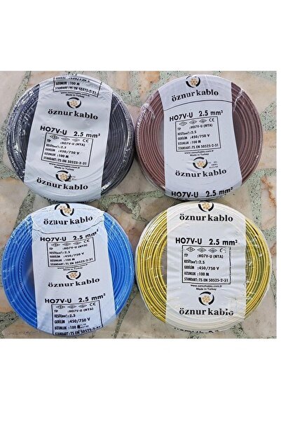 ÖZNUR 2,5 Mm Nya Kablo - 100 Metre Siyah