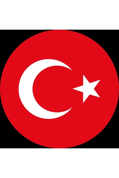 Reysa Tasarım Türkiye Flag Sticker 10X10 cm Colorful Sticker