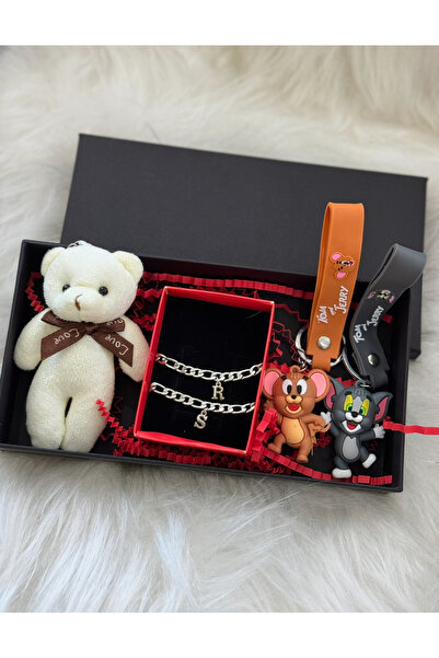 Hediyedukkani Steel Tarnish-Free Couple Bracelet, Tom and Jerry, Teddy Bear, Lover, Spouse,