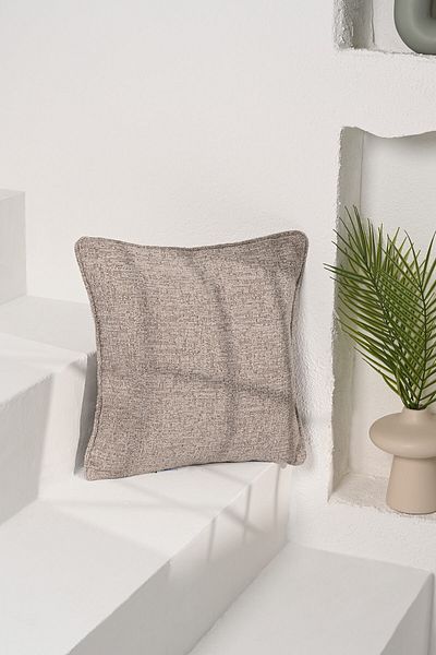 decofav Beige Corduroy Curly Throw Pillow Cover – Luxurious and Soft Textured