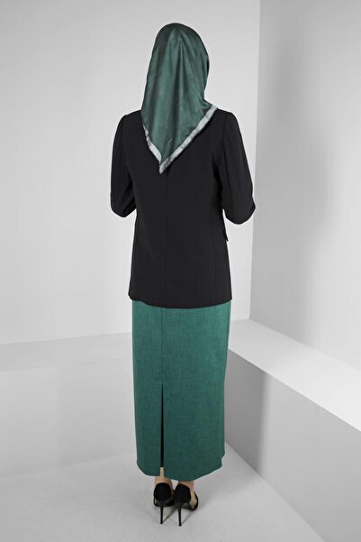 Alvina Flat Cut Hidden Slit Skirt 60419