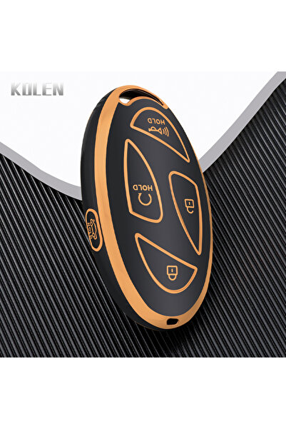 choice2 غطاء حماية جديد لمفتاح السيارة عن بعد، أسود اللون، بخمسة أزرار، مصنوع...