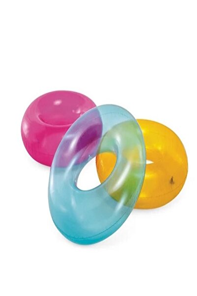 Intex Transparent Swim Tube – Durable Inflatable Pool Ring for Kids & Adults