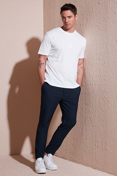 Buratti Мъжки панталон Jogger с еластична кройка и нормална талия, прав крачол, Cf25617953