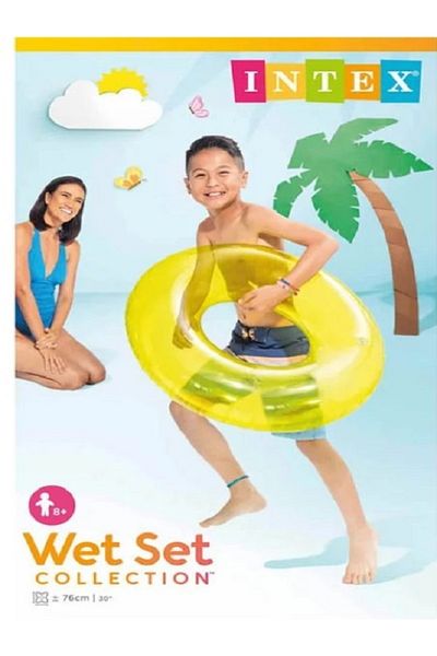 Intex Transparent Swim Tube – Durable Inflatable Pool Ring for Kids & Adults