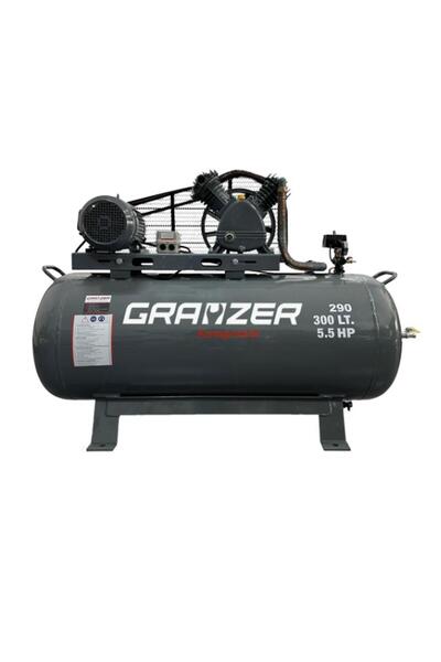 GRAYZER 300 LT 2 Kafa 12 Bar 5.5 HP Pistonlu Hava Kompresörü