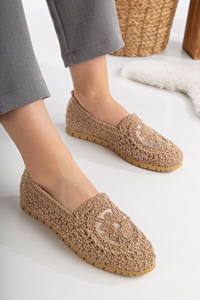 Slipcat Dámské Pletené Balerínky Boty pro maminky Denní boty Krajka Balerína