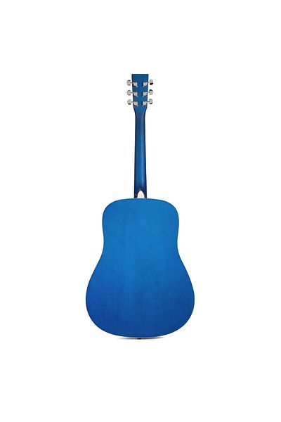 SX SD104GBUS, dreadnought western acoustic guitar, glossy blue sunburst