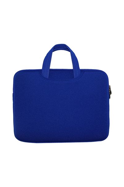 HALAMODO Soft Sleeve Bag Case Briefcase Pouch For Ultrabook Laptop Notebook Portable Handle Bag 14-inch Blue