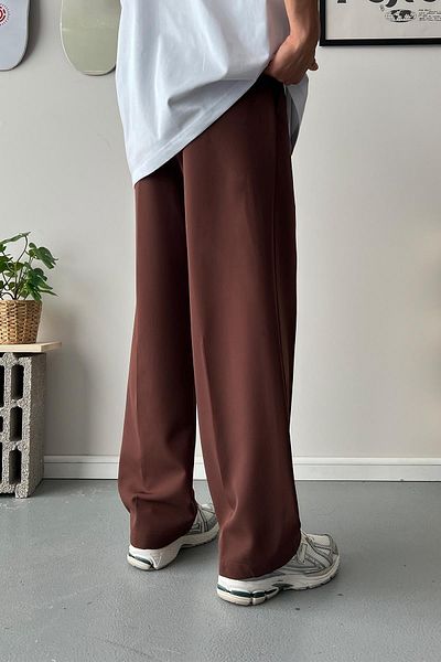 Flaw Wear Old Money - Relaxed Fit Brown Trousers