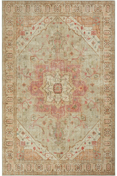 Cool Halı Private Beige Antique Vintage Carpet Ethnic Patterned Authentic Wov...