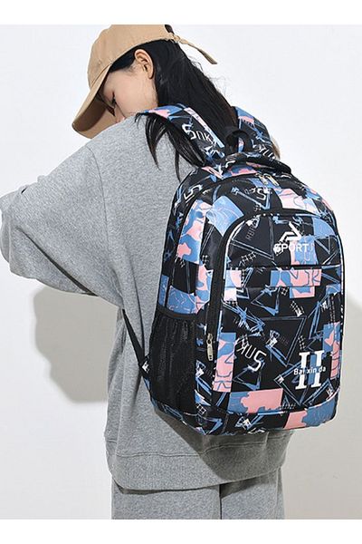 HALAMODO Oxford Travel Business Backpack Waterproof Breathable Bookbag Large Capacity School Bag
