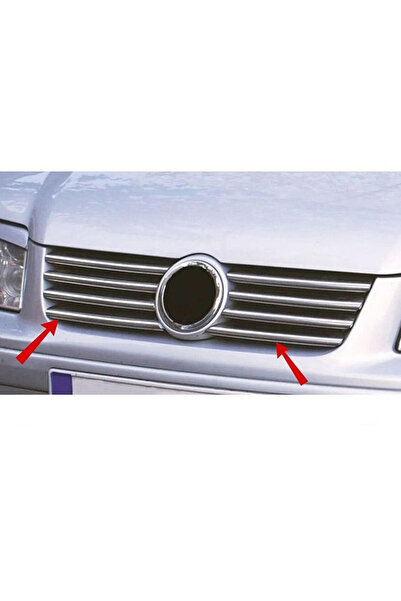 Genel Markalar Volkswagen Bora Uyumlu 1998-2004 Krom Ön Panjur 8 Parça Paslan...