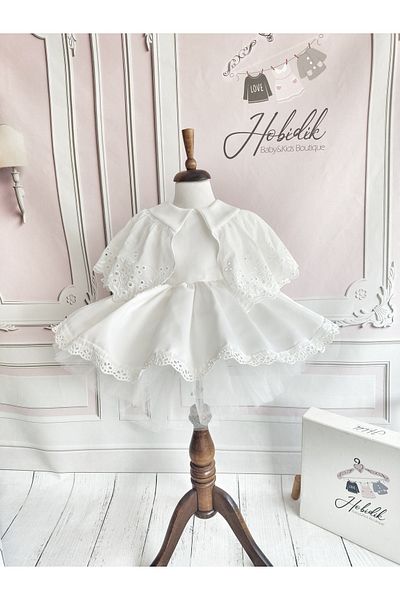 Hobidik HOBİDİK Baby Child Scallop Cloak Fluffy Dress