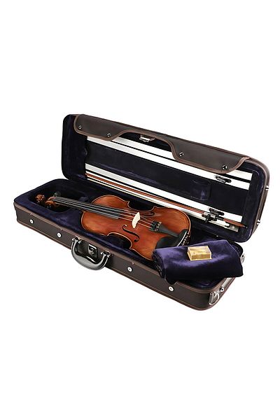LEONARDO LV5044 Violin set Master Size 4/4, case, bow, caseback