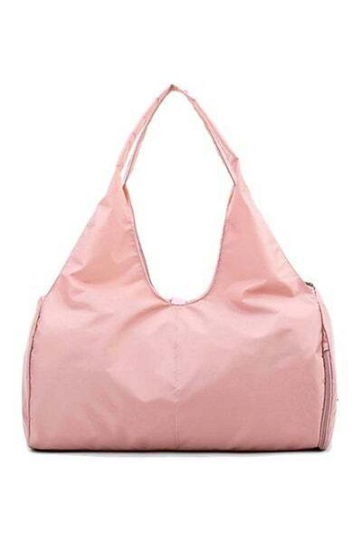 HALAMODO Elegant Metallic Finish Shoulder Bag Pink
