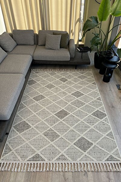 Cool Halı Bress 1411 Krem Halı Mutfak Halısı Kesme Halı Yolluk Balkon Halısı Hol Koridor Halısı Dokuma Halı