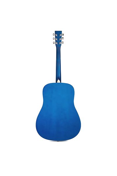 SX SD104BUS, dreadnought western acoustic guitar, matte blue sunburst