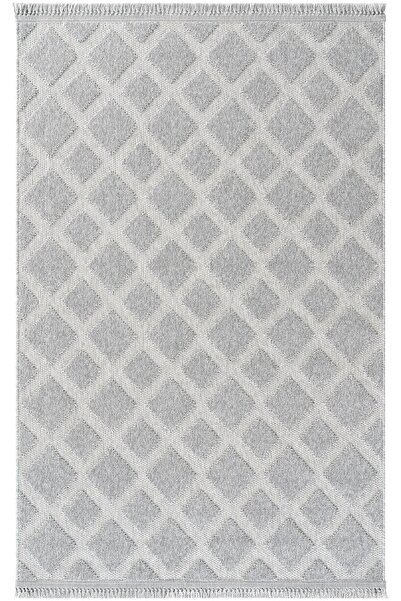 Cool Halı Oscar 7505 Gri Hav Toz Vermez Hasır Dokulu Salon Mutfak Koridor Halısı