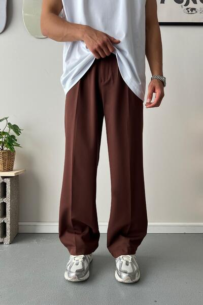 Flaw Wear Old Money - Relaxed Fit Brown Trousers