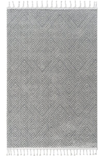 Cool Halı Scape 01 Gri Krem Salon Halısı Hav Vermez Mutfak Halısı Yumuşak Dok...