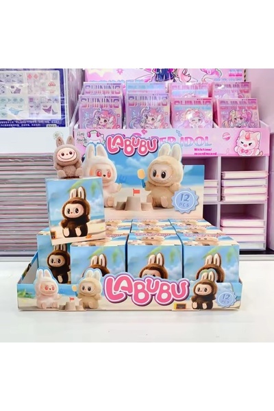 choice2 v1 random12pcs a set Labubu Resin Blind Box Figure Cartoon Cute Figurine Hot Selling Diy Accessories
