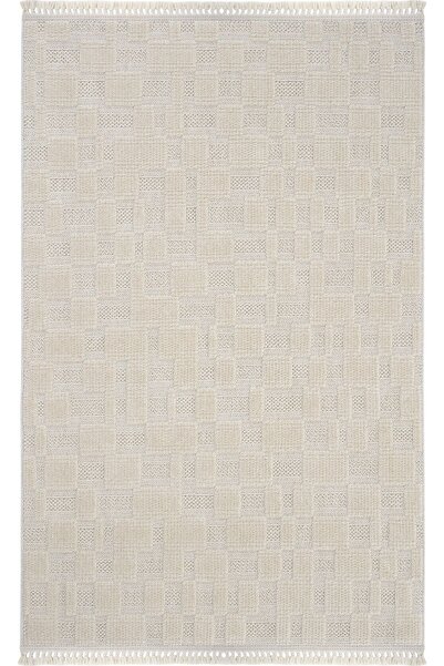 Cool Halı Jerry 02 Bukle Halı Yumuşak Dokulu Çocuk Odası Halısı Antre Hol Halısı Krem Halı Yolluk