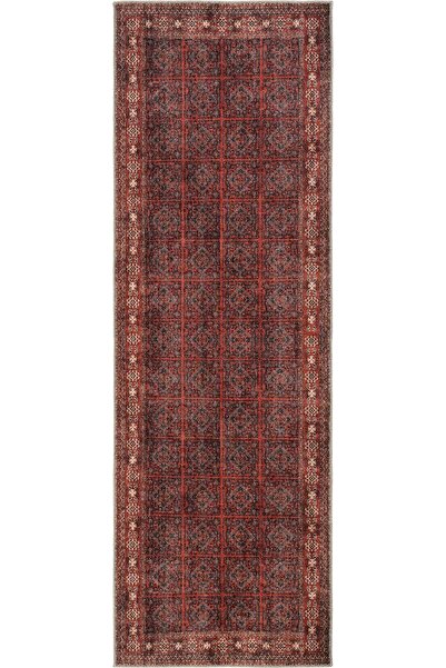 Cool Halı Private Bordo Eskitme Halı Yolluk Dijital Baskı Hol Koridor Halısı ...