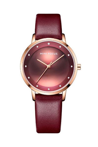 HALAMODO Women's Alloy Analog Wrist Watch J4579BU-KM - 42 mm - Red