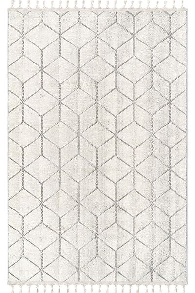 Cool Halı Bress 1407 Beyaz Halı Mutfak Halısı Kesme Halı Yolluk Balkon Halısı...