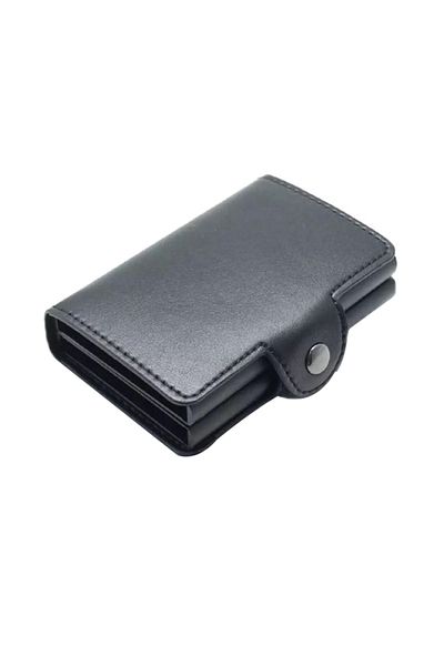 HALAMODO Leather Card Case Black