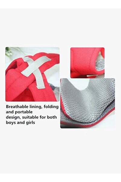 HALAMODO 4-In-1 Kids Adjustable Carrier With Comfortable Head Support And Buckle Strap - Red