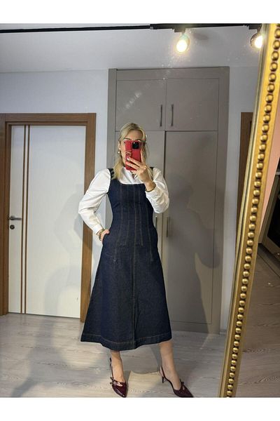 Flow Blue Denim Strap Dress