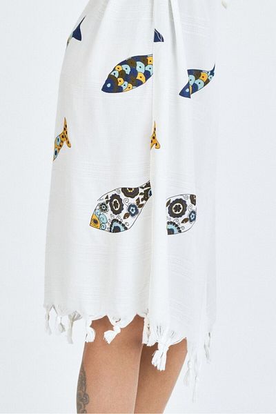 Mulberry Γυναικείο μπουρνούζι Samira Bamboo Printed Organic