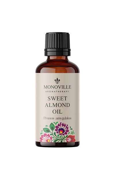 Monoville Ulei de migdale dulci 30 ml presat la rece 100% pur și natural (ulei de migdale dulci)