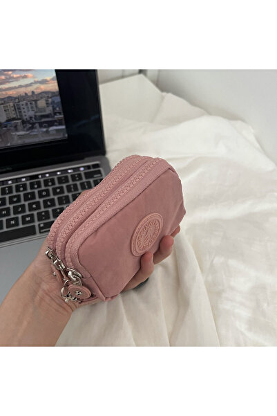 rinkadoll Kaliteli yumuşak pembe renk bozuk para cüzdanı