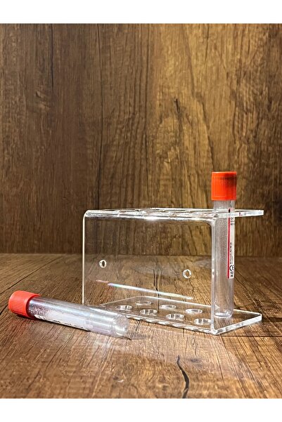 Alp in Alpes Şeffaf 8'li Kan Alma Tüp Standı Tüp Sporu (16 * 100MM IÇİN UYUML...