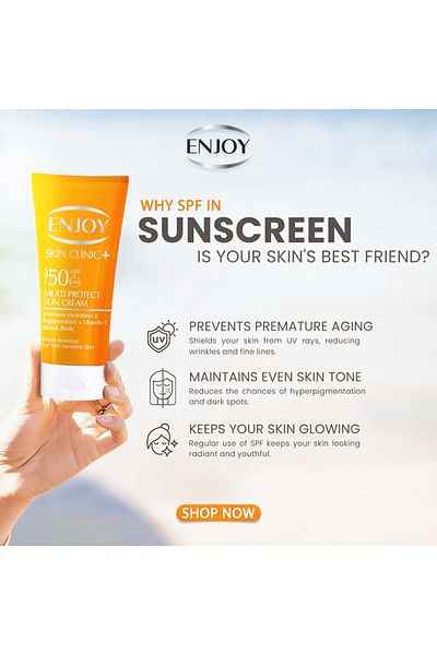 Enjoy SUN CREAM SPF 50 100ML UVB+UVA