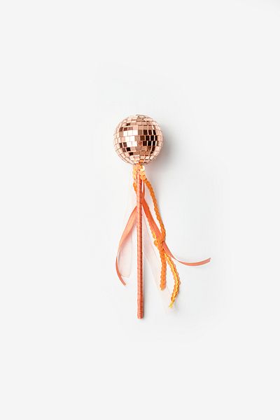 Le Mabelle Rose Disco Ball Figured Girl's Party Wand