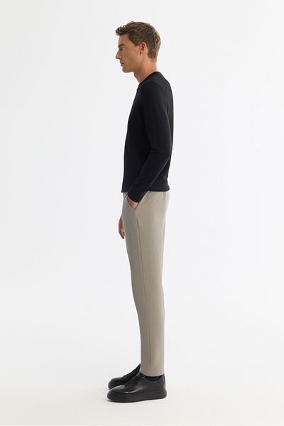 Avva Men's Mink Slim Fit Side Pocket Bi-Stretch Suit Pants A42Y3212