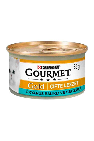 Gourmet Gold Okyanus Balığı ve Sebzeli Kedi Konservesi 85gr