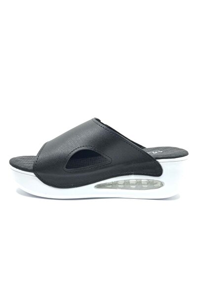 KOCAMANLAR Aryan 100-962 D.R Recommended Air Sole Orthopedic Women's Slippers Black