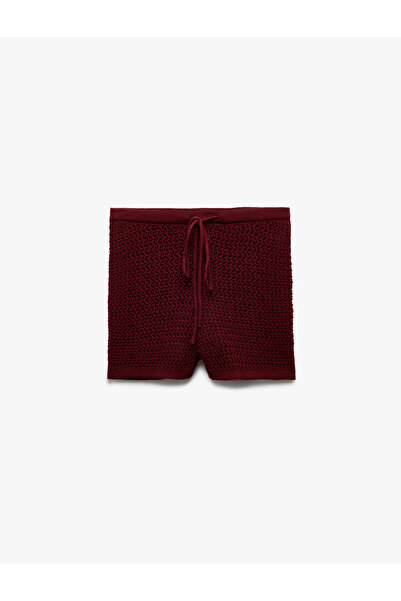 Koton Μίνι σορτς με κορδόνια κανονική μέση
