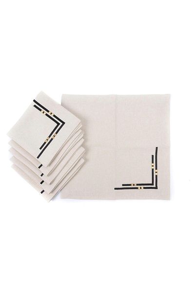 Mikasa Moor Χαρτοπετσέτες Bamboo 6 τεμαχίων 40x40