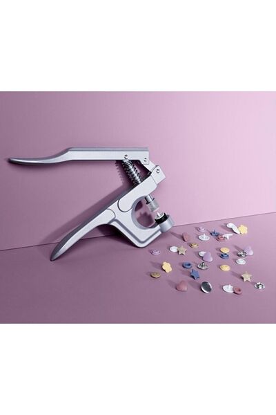 Tchibo Şekilli Çıt Çıt Seti, 80 Plastik 20 Gümüş Metal Çıtçıt Seti, Tornavida Ve Kıskaç Kuponlu