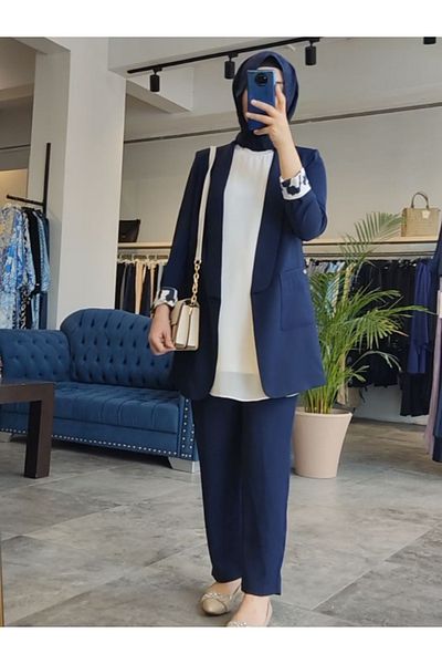 Zühre Pocket Detailed Jacket Trousers Suit Tk-1103