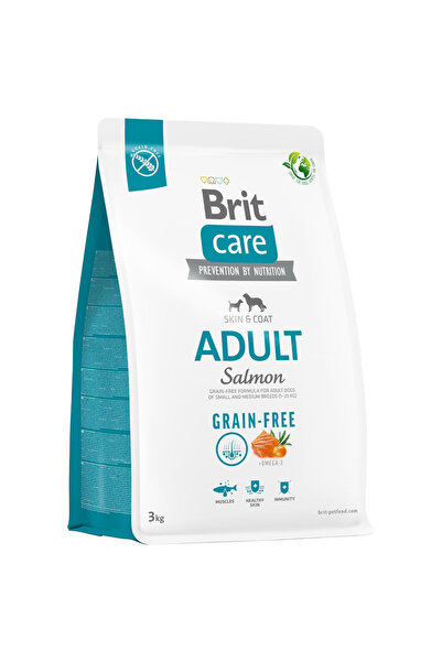 Brit Care Skin & Coat Tahılsız Somonlu Orta Irk Yetişkin Köpek Maması 3 kg